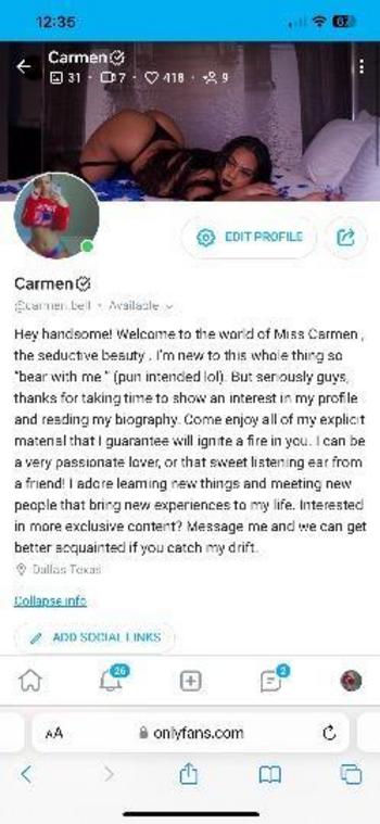 Carmen , 24  female escort, Dallas